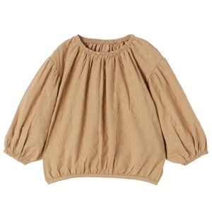 2 for $25 - Zara Baby Girl Yellow Oversized Puff Sleeve Eyelet Blouse Top